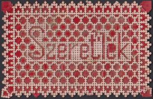 'Szeretlek' / 'I love you' handmade greeting card (EK)