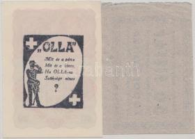 Miskolc ~1930. 50f utalvány felülbélyegzés nélkül "Fodor Zoltán Könyvkereskedés" + 1922. 2...