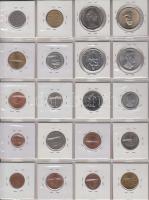 20db pénzérme mind klf ország érméiből, Peru, Libanon, Réunion, Brunei stb. T:UNC(legtöbb),2
20 piec...