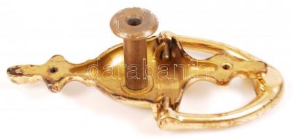 Réz kopogtató kukucskálóval, 15×8 cm