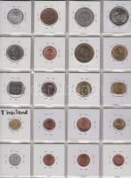 20db pénzérme klf országok érméiből, Thaiföld(Sziám), Malawi, Zimbabwe, Ghána, Kenya stb. T:UNC,PP,2...