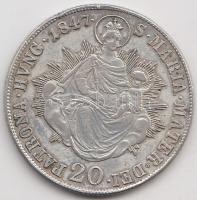 1847B 20Kr Ag "V. Ferdinánd" T:2-