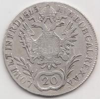 Ausztria/magyar verdejel 1815G 20Kr Ag "II.Ferenc" T:2-,3