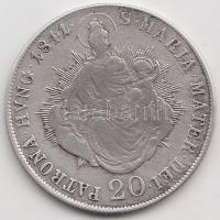 1841B 20Kr Ag "V. Ferdinánd" T:2-,3