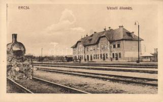 Ercsi, vasútállomás; Déri János és fia kiadása