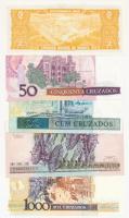 Brazília 8db klf modern bankjegy T:I,I-
Brazil 8pcs of different banknotes C:UNC,AU