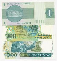 Brazília 8db klf modern bankjegy T:I,I-
Brazil 8pcs of different banknotes C:UNC,AU