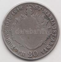 1848KB 20Kr Ag "V. Ferdinánd" T:3