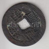 Kína Császárság / Ming Dinasztia / Wu San-Kuei 1674-1677. 1C "Li-Yung / Tung Pao" (4.18g) T:3 China Empire / Ming Dynasty / Wu San-Kuei 1674-1677. Cash "Li-Yung / Tung Pao" (4.18g) C:F