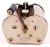 Ajax, Dr Steiner's patent antik borotvaélező?, működik, fém, 7×7×6 cm