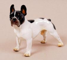 Nymphenburg boxer kutya, kézzel festett, jelzett, hibátlan, m:16 cm