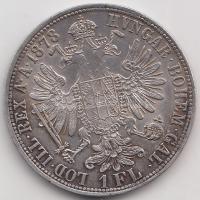 Ausztria 1878. 1Fl Ag "Ferenc József" T:2 Austria 1878. 1 Florin Ag "Franz Joseph" C:XF