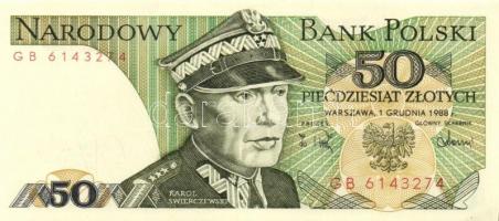 Lengyelország 1982. 20Zl + 500Zl + 1000Zl + 1986. 50Zl + 1988. 50Zl + 100Zl (2x) T:I,I-
Poland 1982....