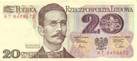 Lengyelország 1982. 20Zl + 500Zl + 1000Zl + 1986. 50Zl + 1988. 50Zl + 100Zl (2x) T:I,I-
Poland 1982....