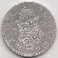 1889KB 1Ft Ag "Barokk címer" T:3