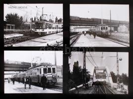 1970-1980 31db-os sorozat a Vágóhíd-Ráckeve HÉV-vonal közlekedéséről, 13x18cm