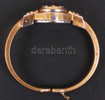 Buler 17 köves svájci női "ékszer" karóra, működik, rúgós, biztonsági lánc szakadt