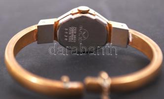 Buler 17 köves svájci női "ékszer" karóra, működik, rúgós, biztonsági lánc szakadt