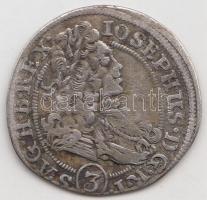 Német Államok / Szilézia 1708FN 3Kr Ag "I.József" T:2-/3 German States / Silesia 1708FN 3 Kreuzer "Josef I" C:VF/F