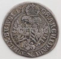 Német Államok / Szilézia 1708FN 3Kr Ag "I.József" T:2-/3
German States / Silesia 1708FN 3 ...