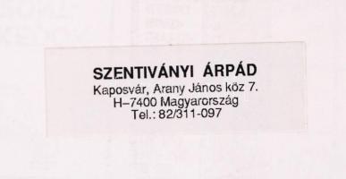 1970-1980 Szentiványi Árpád (1920-2009): Reincarnation. Vintage fotó, matricával jelzett, feliratozo...