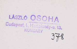 1935-1940 Osoha László: Pályaudvar. Vintage fotó, hátoldalán szerzői pecséttel jelzett, 22x17cm