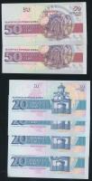Bulgária 1991. 20L "Sevastokrat Oritza" (4x) 2-2 egymás utáni sorszámmal + 1992. 50L (2x) ...