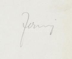 cca 1930-1940 Jermy László: Kikötött hajók. Vintage fotó, hátoldalán aláírva, 17x12cm