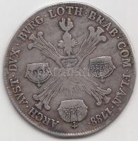 Osztrák Németalföld 1788A 1/4 Koronatallér Ag "II. József" T:3
Austrian Netherlands 1788A ...