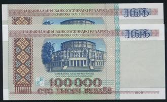 Fehéroroszország 1996-2000. 1R + 5R + 20R + 50R (2x) 100.000R (2x) T:I
Belorussia 1996-2000. 1 Ruble...