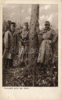 Huszonhét golyó egy fában, Érdekes Újság kiadása / WWI Hungarian soldiers, 27 bullet in the tree