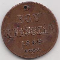 1848. 1Kr Cu T:2- ly.