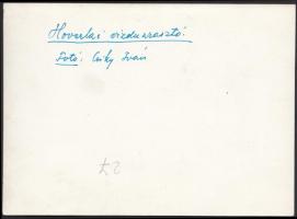 cca 1940 Csiky Iván: Hoverlai vízduzzasztó. Vintage fotó, hátoldalán jelzett, feliratozott, 12x17cm