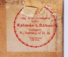 Pólya Tibor (1886-1937): Női arc. Vegyes technika, foltos papír, jelzett, keretben, 25×18 cm