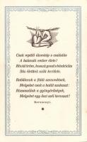 "Csak repülő álomkép s csalódás A halandó ember élete!" Berzsenyi; Kner Izidor kiadása, Gyoma, Hungarian poem by Berzsenyi