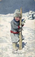 New Year, skier boy s: K. Feiertag