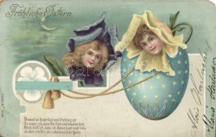 Easter, floral, litho (EM)