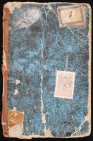 1884 és 1947 Munkakönyv viseltes állapotban, 18×12 cm + 3 db fejléces levél és boríték Barát József ...