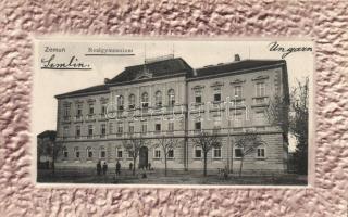 Zimony reálgimnázium / real grammar school, Emb.