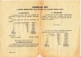 1954. "Ötödik Békekölcsön" nyereménykölcsöne 200Ft-ról T:kis helyen restaurált