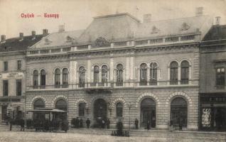 Eszék lóvasút / horse tramway, the shop of Carl Laubner