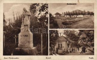 Kecel, Szent Flórián szobor, borközraktár, trafik