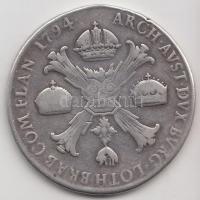 Olasz Államok / Milánó 1794M Koronatallér Ag "II. Ferenc" (28.77g) T:3
Italian States / Mi...