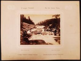 Divald Károly: A magas Tátrából - Aus der hohen Tátra: A nagy Tarpatak középső vizesése. Divald Káro...