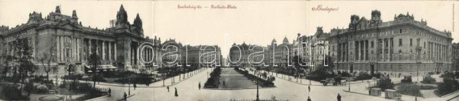 Budapest V. Szabadság tér, panoramacard