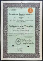 Budapest 1927. "Eerwaarde Paters Jezuieten" jezsuita szerzetesek részvénye 500g-ről holland nyelven T:III