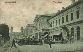 Debrecen, városháza, Bartha Kálmán, Tóth Ferenc és Tóth Gyula üzletei (fl)