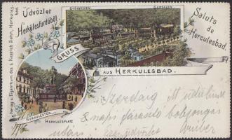 1896 Herkulesfürdő litho
