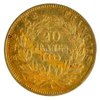 Franciaország/Második Császárság 1854A 20Fr Au "III. Napóleon" Párizs (6.44g/0.900) T:2-,3...