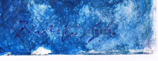 Bakányi Gyula (1955-): Virágcsendélet. Gouache, papír, jelzett 30x20 cm